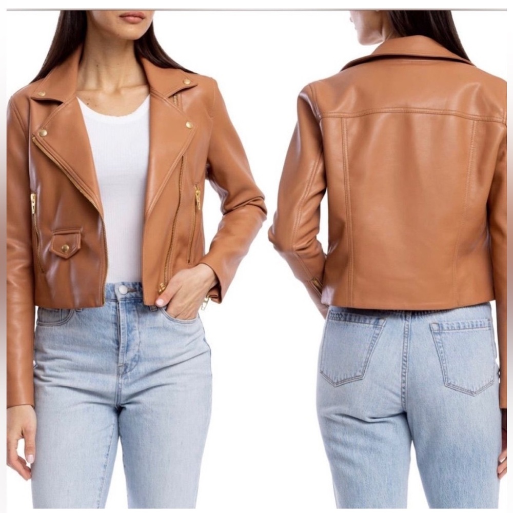 Faux Leather Moto Jacket
BLANKNYC